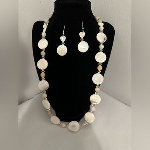 Handmade necklace and earrings
